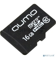 Флеш карта QUMO MicroSDHC 16GB Сlass 10 без адаптера