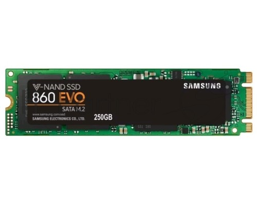 Накопитель SSD Samsung 860 EVO 250GB M.2  Samsung  (R550/W520Mb/s, V-NAND, SATA 6Gb/s, 2280) (MZ-N6E250BW)