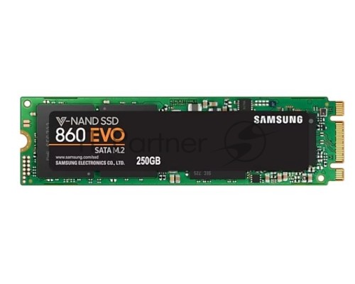 Накопитель SSD Samsung 860 EVO 250GB M.2  Samsung  (R550/W520Mb/s, V-NAND, SATA 6Gb/s, 2280) (MZ-N6E250BW)