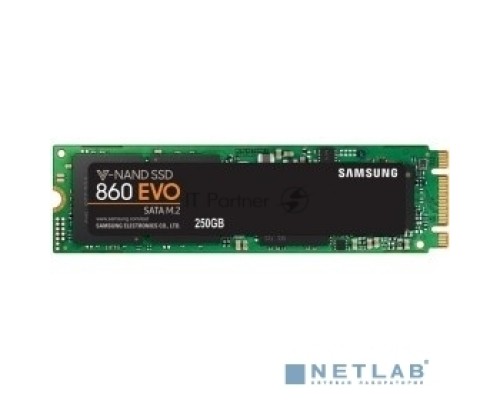 Накопитель SSD Samsung 860 EVO 250GB M.2  Samsung  (R550/W520Mb/s, V-NAND, SATA 6Gb/s, 2280) (MZ-N6E250BW)