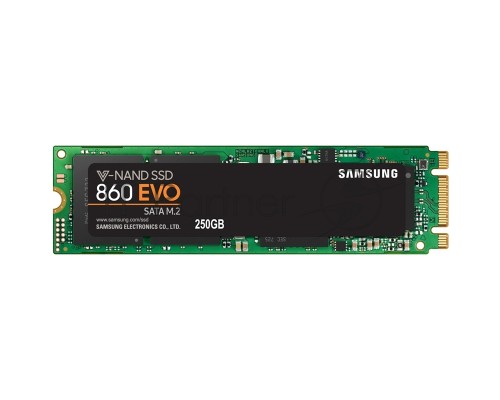 Накопитель SSD Samsung 860 EVO 250GB M.2  Samsung  (R550/W520Mb/s, V-NAND, SATA 6Gb/s, 2280) (MZ-N6E250BW)