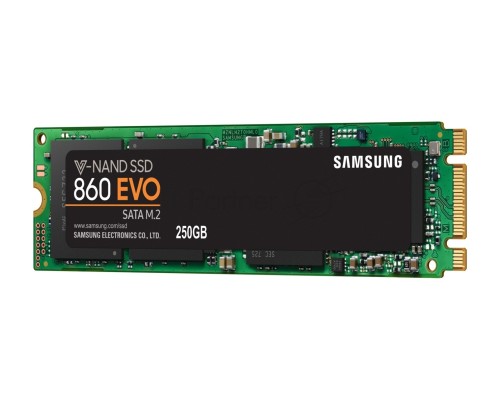 Накопитель SSD Samsung 860 EVO 250GB M.2  Samsung  (R550/W520Mb/s, V-NAND, SATA 6Gb/s, 2280) (MZ-N6E250BW)