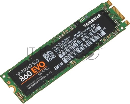 Накопитель SSD Samsung 860 EVO 250GB M.2  Samsung  (R550/W520Mb/s, V-NAND, SATA 6Gb/s, 2280) (MZ-N6E250BW)