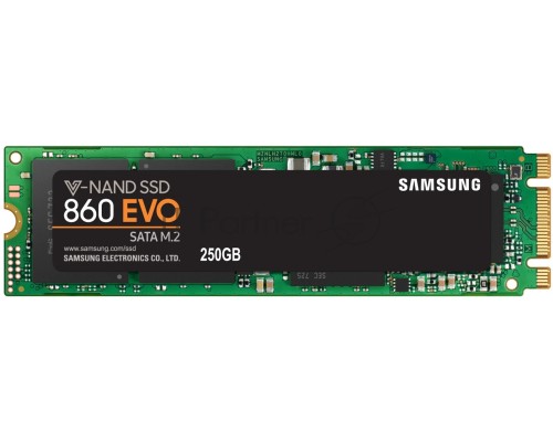 Накопитель SSD Samsung 860 EVO 250GB M.2  Samsung  (R550/W520Mb/s, V-NAND, SATA 6Gb/s, 2280) (MZ-N6E250BW)