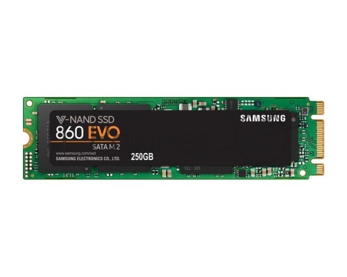 Накопитель SSD Samsung 860 EVO 250GB M.2  Samsung  (R550/W520Mb/s, V-NAND, SATA 6Gb/s, 2280) (MZ-N6E250BW)