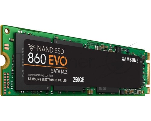 Накопитель SSD Samsung 860 EVO 250GB M.2  Samsung  (R550/W520Mb/s, V-NAND, SATA 6Gb/s, 2280) (MZ-N6E250BW)