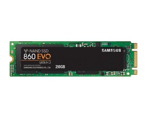 Накопитель SSD Samsung 860 EVO 250GB M.2  Samsung  (R550/W520Mb/s, V-NAND, SATA 6Gb/s, 2280) (MZ-N6E250BW)