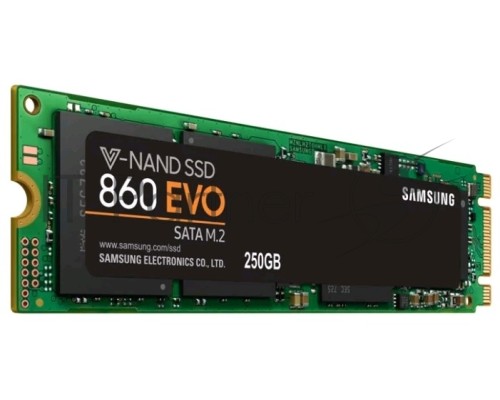 Накопитель SSD Samsung 860 EVO 250GB M.2  Samsung  (R550/W520Mb/s, V-NAND, SATA 6Gb/s, 2280) (MZ-N6E250BW)