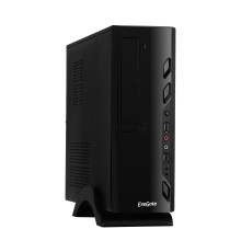 Компьютерный корпус Exegate EX268695RUS Компьютерный корпус MiniITX Exegate MI-208 Black, miniITX/mATX, <M400, 80mm>, 2*USB, Audio