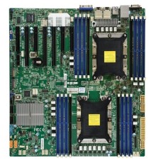 Материнская Плата SuperMicro MBD-X11DPH-I-O Soc-2011 iC621 eATX 16xDDR4 10xSATA3 SATA RAID 88E1512 2хGgbEth Ret
