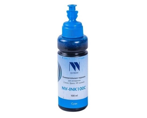 [Расходные материалы] Чернила NV Print-INK100 универсальные Cyan на водной основе для аппаратов Сanon/Epson/НР/Lexmark (100ml) Китай