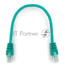 Патч-корд UTP Cablexpert  кат.6, 0.25м, литой, многожильный (зелёный)