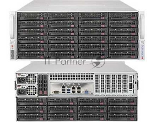 Платформа SuperMicro 6049P-E1CR36L noCPU(2)Scalable/TDP 70-205W/ no DIMM(16)/ 3008RAID HDD(36)LFF/ 2x10Gbe/ 5xFH/ 2x1200W