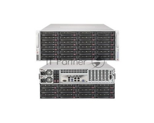 Платформа SuperMicro 6049P-E1CR36H noCPU(2)Scalable/TDP 70-205W/ no DIMM(16)/ 3108RAID HDD(36)LFF/ 2x10Gbe/ 5xFH/ 2x1200W