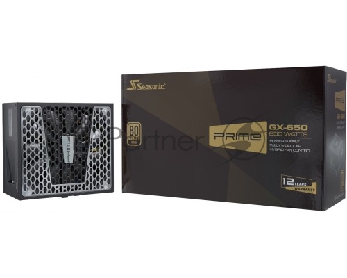 Блок питания Seasonic ATX 650W PRIME ULTRA GOLD SSR-650GD2 80+ gold (24+4+4pin) APFC 135mm fan 6xSATA Cab Manag RTL