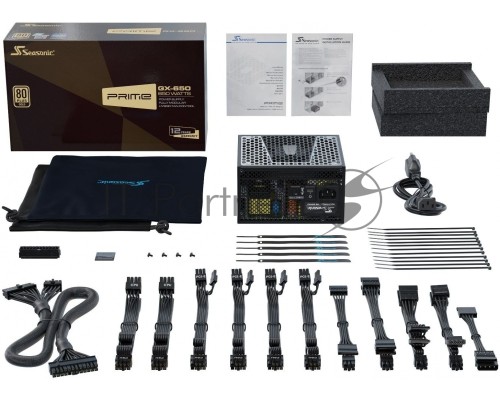 Блок питания Seasonic ATX 650W PRIME ULTRA GOLD SSR-650GD2 80+ gold (24+4+4pin) APFC 135mm fan 6xSATA Cab Manag RTL