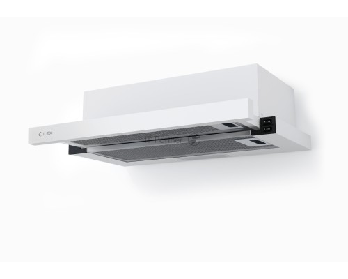 Вытяжка встраиваемая LEX HUBBLE 600 WHITE  570м3/час LED лампы