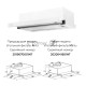 Вытяжка встраиваемая LEX HUBBLE G 500 WHITE  570м3/час LED лампы