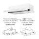 Вытяжка встраиваемая LEX HUBBLE G 600 WHITE  570м3/час LED лампы