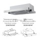 Вытяжка встраиваемая LEX HUBBLE 600 INOX  570м3/час LED лампы
