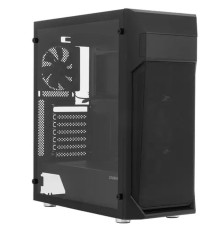 ZALMAN Z1 PLUS Корпус без БП, боковое окно (закаленное стекло), черный,  ATX
