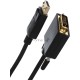 Кабель-переходник DisplayPort M --> DVI M  1,8м VCOM <CG606-1.8M>