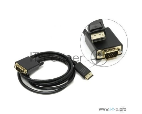 Кабель-переходник DisplayPort --> VGA_M/M 1,8м VCOM <CG607-1.8M>