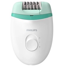 Эпилятор Philips BRE224/00 скор.:2 насад.:1 белый/мятный