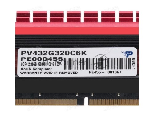 Оперативная память Patriot DIMM DDR4 32GB Memory Viper 4 Series (2 x 16GB) 3200MHz (PC4-25600) Dual Module Kit Оперативная память Patriot DIMM DDR4 32GB Memory Viper 4 Series (2 x 16GB) 3200MHz (PC4-25600) Dual Module Kit