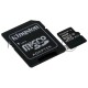 Флеш карта microSD 16GB Kingston microSDHC Class 10 UHS-I U1 Canvas Select (SD адаптер) 80MB/s