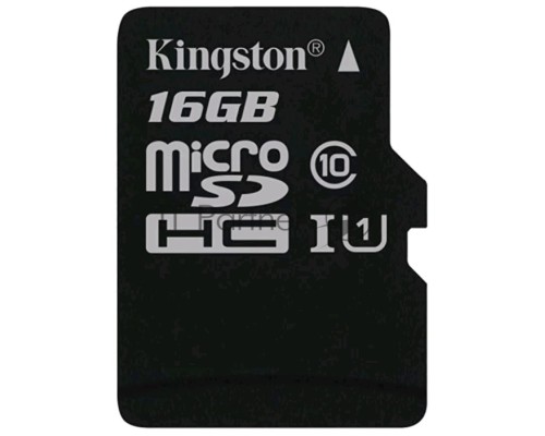 Флеш карта microSD 16GB Kingston microSDHC Class 10 UHS-I U1 Canvas Select (SD адаптер) 80MB/s