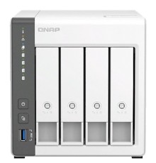 QNAP D4 (REV. C) Сетевое хранилище без дисков/ channel NAS 4 HDD trays. ARM 4-core Cortex-A55 2.0GHz, RAM 4 GB (max), 1x2.5GbE, 1x1GbE, 2xUSB 2.0 port,1xUSB 3.2 Gen 1
