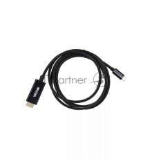Кабель-адаптер VCOM CU423C-1.8M USB 3.1 Type-Cm --> HDMI A(m) 3840x2160@30Hz, 1.8m