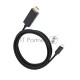 Кабель-адаптер VCOM CU423C-1.8M USB 3.1 Type-Cm --> HDMI A(m) 3840x2160@30Hz, 1.8m