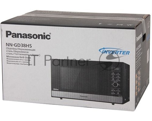 Микроволновая печь Panasonic NN-GD38HSZPE черный, 23 л, 1000 Вт, переключатели - поворотный механизм/сенсор