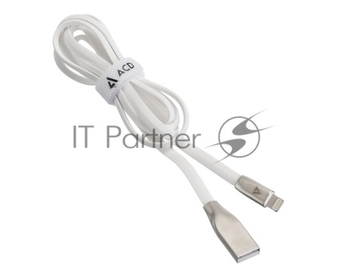 USB кабель ACD-Infinity Lightning ~ USB-A TPE, 1.2м, белый (ACD-U922-P5W)