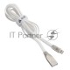 USB кабель ACD-Infinity Lightning ~ USB-A TPE, 1.2м, белый (ACD-U922-P5W)
