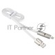 USB кабель ACD-DUAL Lightning / MicroUSB ~ USB-A 2в1, TPE, 1м, белый (ACD-U924-PMW)