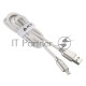 USB кабель ACD-Allure Lightning ~ USB-A Кожа, 1м, белый (ACD-U926-P5W)