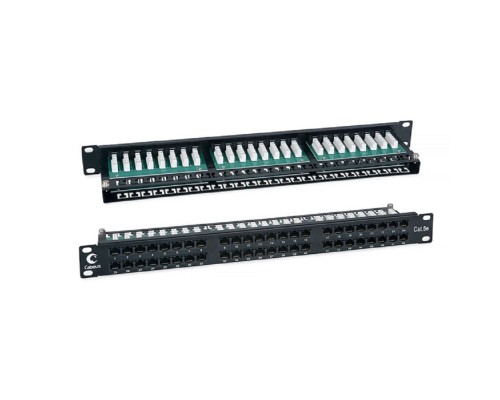 [Cabeus Аксессуары к монтажным шкафам] CABEUS PLHD-48-CAT.5E-DUAL IDC-1U ПАТЧ-ПАНЕЛЬ ВЫСОКОЙ ПЛОТНОСТИ 19