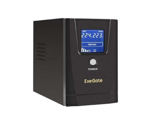 [ИБП] Exegate EX294614RUS ИБП ExeGate SpecialPro Smart LLB-500.LCD.AVR.2SH.USB <500VA/300W, LCD, AVR, 2*Schuko, USB, Black>