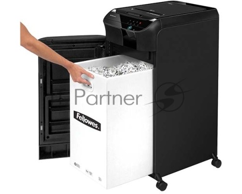 Шредер Fellowes AutoMax 550C (секр.P-4)/фрагменты/550лист./83лтр./скрепки/скобы/пл.карты/CD