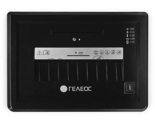 Шредер ГЕЛЕОС УМ26-4, (DIN P-4), фрагмент 3,9х35мм, 14-17 лист (70г/м2), CD/пл.карты/скрепки/скобы, 26 литров