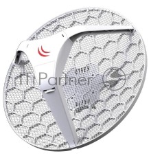 Точка доступа Mikrotik RBLHG-2nD-XL with 21dBi 2.4GHz antenna, Dual Chain 802.11bgn wireless, 650MHz CPU, 64MB RAM, 1 x LAN, POE, PSU, pole mount, RouterOS L3 {4}
