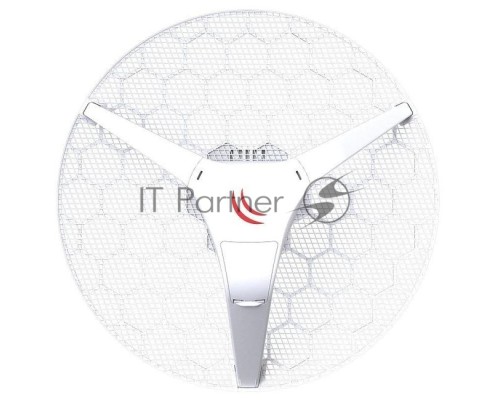 Точка доступа Mikrotik RBLHG-2nD-XL with 21dBi 2.4GHz antenna, Dual Chain 802.11bgn wireless, 650MHz CPU, 64MB RAM, 1 x LAN, POE, PSU, pole mount, RouterOS L3 {4}
