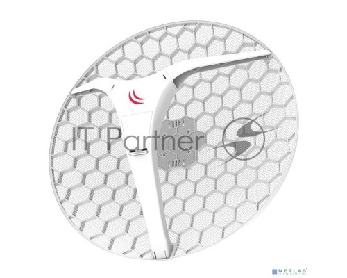 Точка доступа Mikrotik RBLHG-2nD-XL with 21dBi 2.4GHz antenna, Dual Chain 802.11bgn wireless, 650MHz CPU, 64MB RAM, 1 x LAN, POE, PSU, pole mount, RouterOS L3 {4}