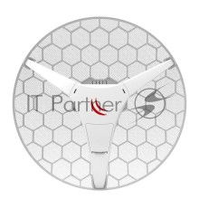 Точка доступа Mikrotik RBLHGG-5acD with 24.5dBi 5GHz antenna, Dual Chain 802.11ac wireless, 716MHz CPU, 256MB RAM, 1x Gigabit LAN, POE, PSU, RouterOS L3, International version