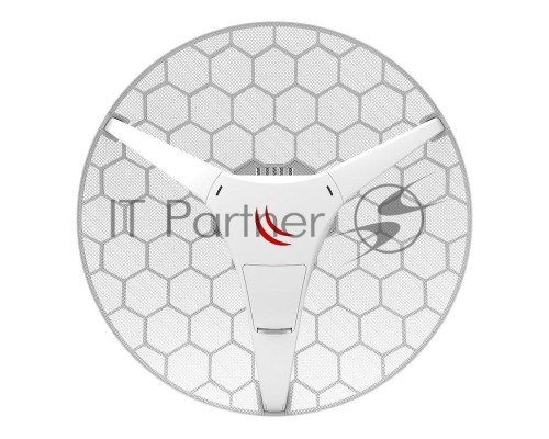 Точка доступа Mikrotik RBLHGG-5acD with 24.5dBi 5GHz antenna, Dual Chain 802.11ac wireless, 716MHz CPU, 256MB RAM, 1x Gigabit LAN, POE, PSU, RouterOS L3, International version