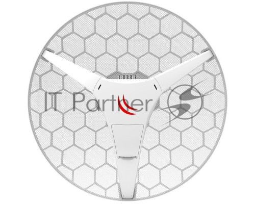 Точка доступа Mikrotik RBLHGG-5acD with 24.5dBi 5GHz antenna, Dual Chain 802.11ac wireless, 716MHz CPU, 256MB RAM, 1x Gigabit LAN, POE, PSU, RouterOS L3, International version