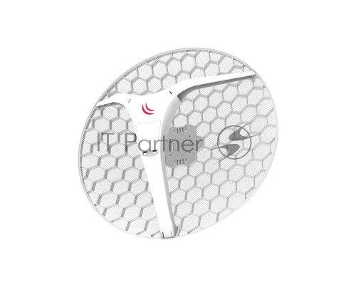 Точка доступа Mikrotik RBLHGG-5acD-XL with 27dBi 5GHz antenna, Dual Chain 802.11ac wireless, 716MHz CPU, 256MB RAM, 1x Gigabit LAN, POE, PSU, RouterOS L3, International version